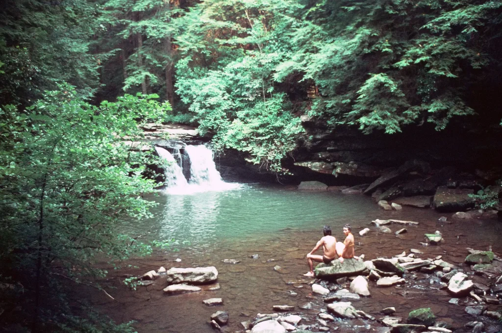 Blue Hole waterfall on the Grundy Day Loop Trail